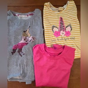 3 girls tops. All in Motion, btween, & Sunset Sky. 6/6X